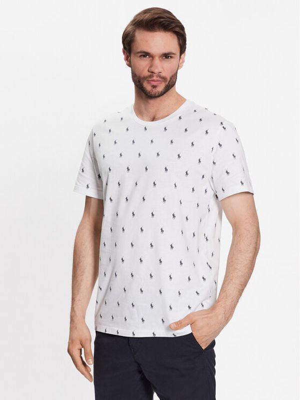Polo Ralph Lauren Polo Ralph Lauren Тениска на пижама 714899612001 Бял Regular Fit