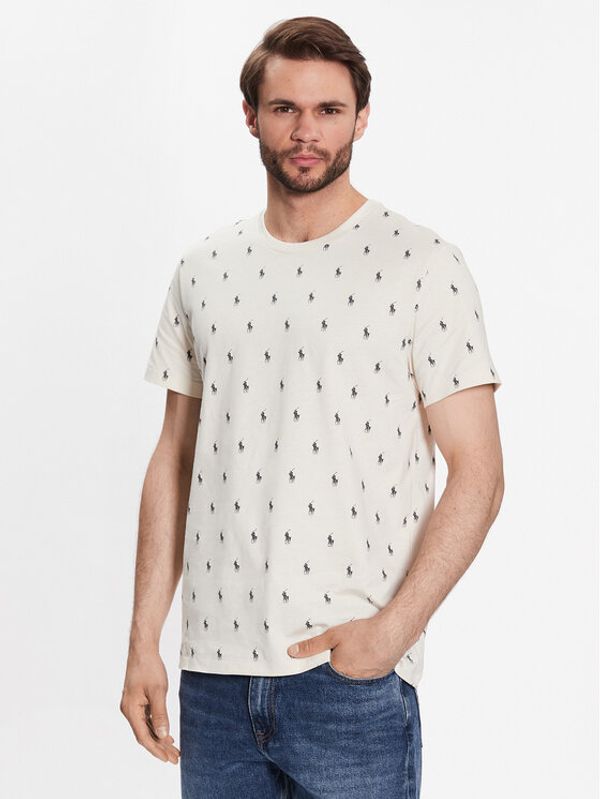 Polo Ralph Lauren Polo Ralph Lauren Тениска на пижама 714899612004 Бежов Regular Fit