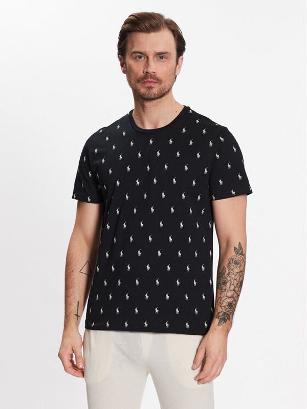 Polo Ralph Lauren Polo Ralph Lauren Тениска на пижама 714899612005 Черен Regular Fit