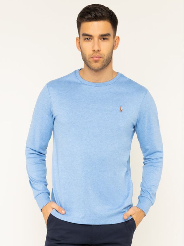 Polo Ralph Lauren Polo Ralph Lauren Тениска с дълъг ръкав 710760121 Син Slim Fit