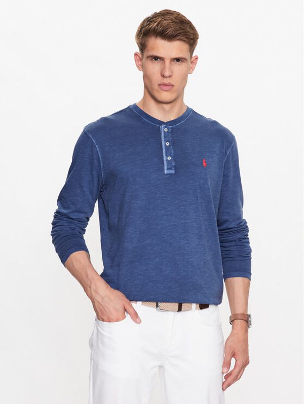 Polo Ralph Lauren Polo Ralph Lauren Тениска с дълъг ръкав 710790058014 Тъмносин Regular Fit