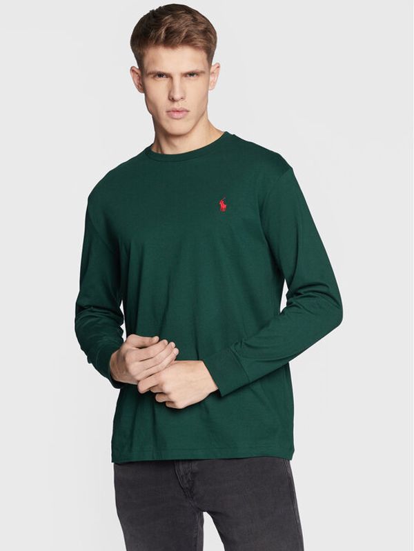 Polo Ralph Lauren Polo Ralph Lauren Тениска с дълъг ръкав 710881817 Зелен Classic Fit