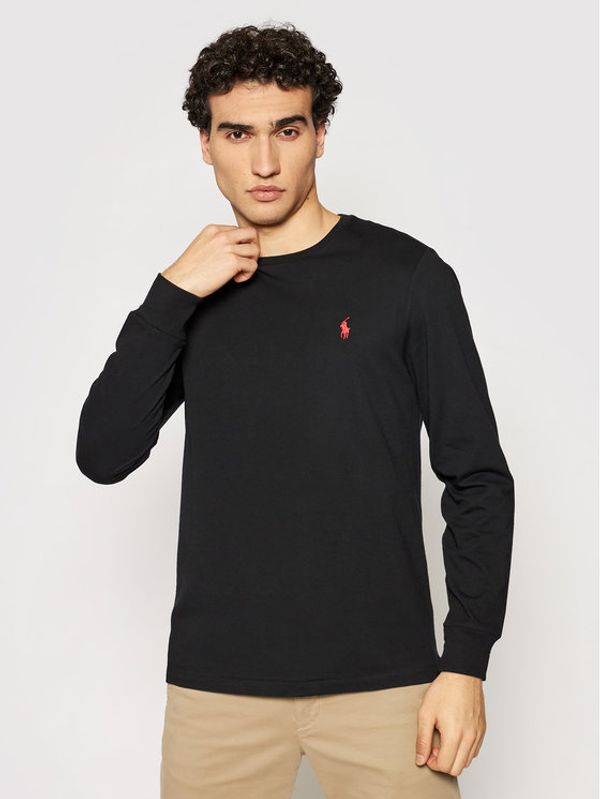 Polo Ralph Lauren Polo Ralph Lauren Тениска с дълъг ръкав Classics 710671468001 Черен Custom Slim Fit