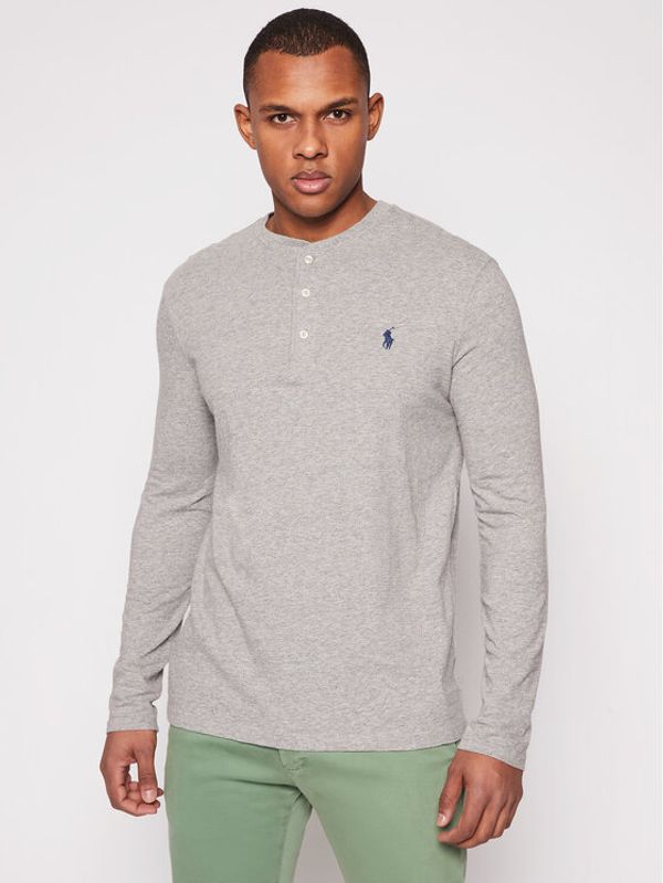 Polo Ralph Lauren Polo Ralph Lauren Тениска с дълъг ръкав Lsl 710790058004 Сив Regular Fit