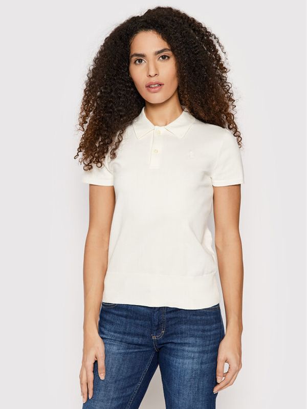 Polo Ralph Lauren Polo Ralph Lauren Тениска с яка и копчета 211856725002 Бежов Regular Fit