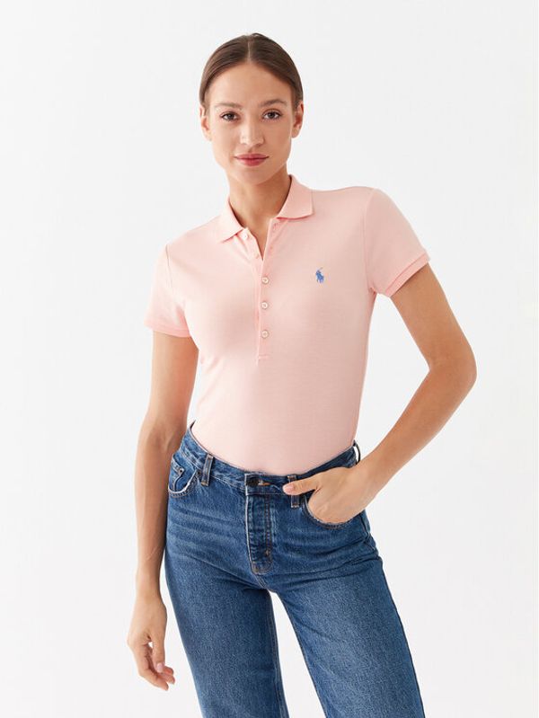 Polo Ralph Lauren Polo Ralph Lauren Тениска с яка и копчета 211870236007 Оранжев Regular Fit
