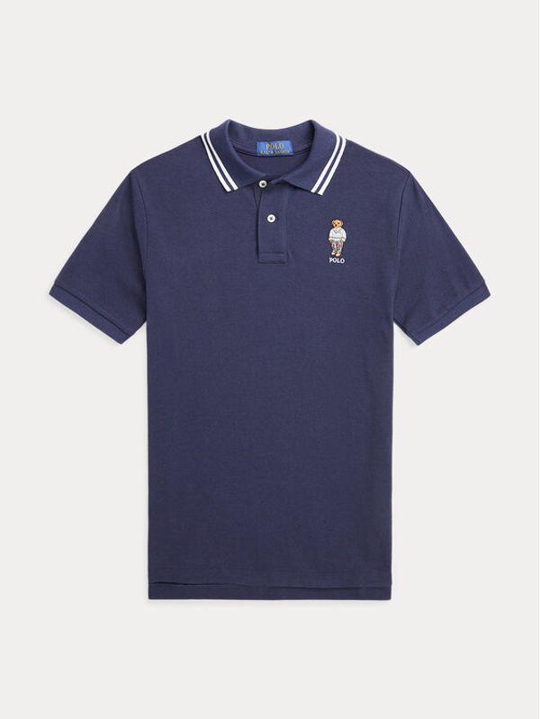 Polo Ralph Lauren Polo Ralph Lauren Тениска с яка и копчета 323865655003 Тъмносин Regular Fit