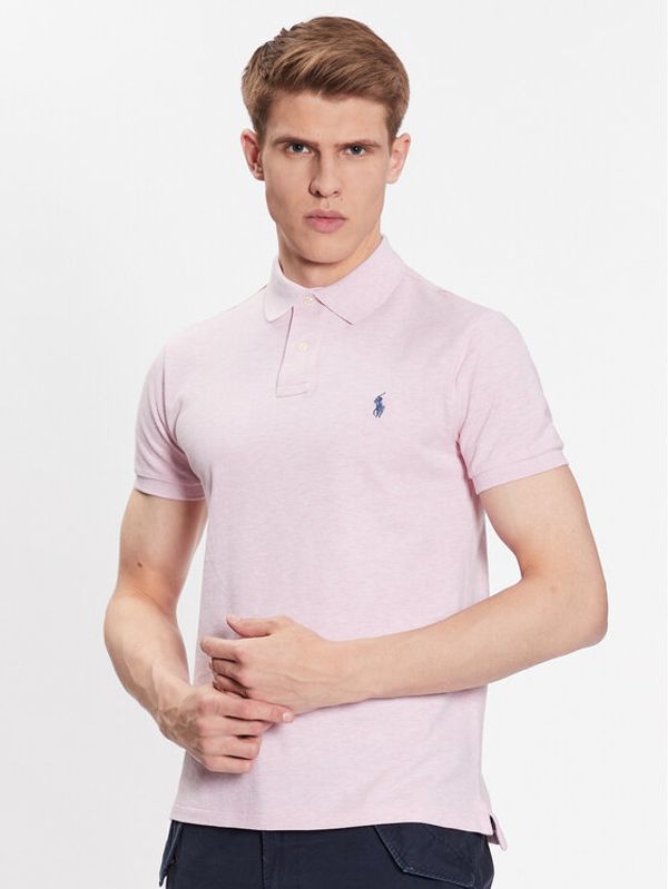 Polo Ralph Lauren Polo Ralph Lauren Тениска с яка и копчета 710536856314 Розов Slim Fit