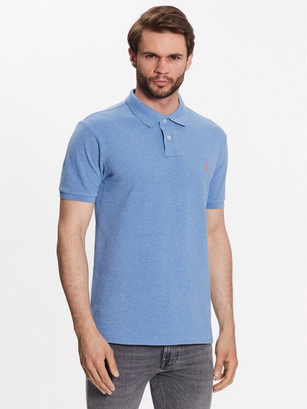 Polo Ralph Lauren Polo Ralph Lauren Тениска с яка и копчета 710536856316 Син Slim Fit