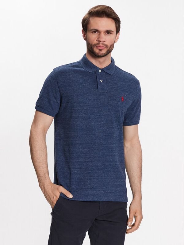 Polo Ralph Lauren Polo Ralph Lauren Тениска с яка и копчета 710666998005 Син Regular Fit
