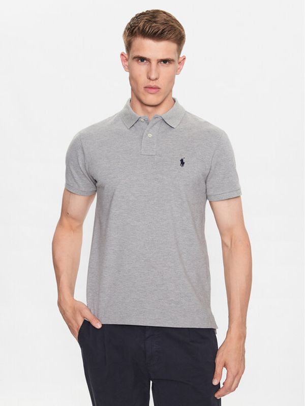 Polo Ralph Lauren Polo Ralph Lauren Тениска с яка и копчета 710795080005 Сив Regular Fit