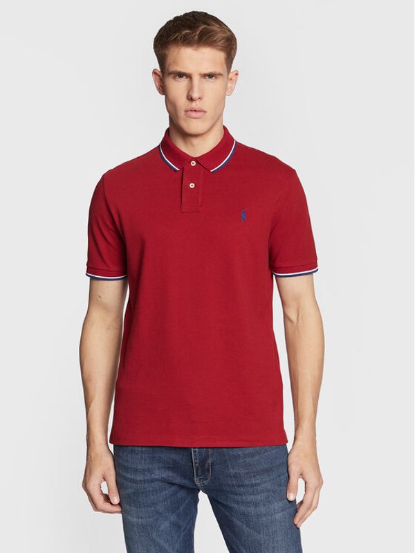 Polo Ralph Lauren Polo Ralph Lauren Тениска с яка и копчета 710842621023 Червен Custom Slim Fit
