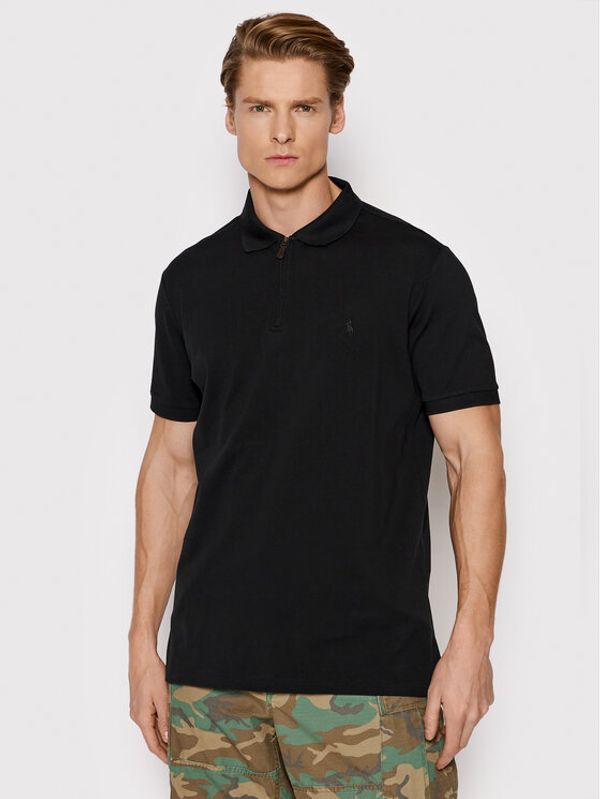 Polo Ralph Lauren Polo Ralph Lauren Тениска с яка и копчета 710842622001 Черен Slim Fit