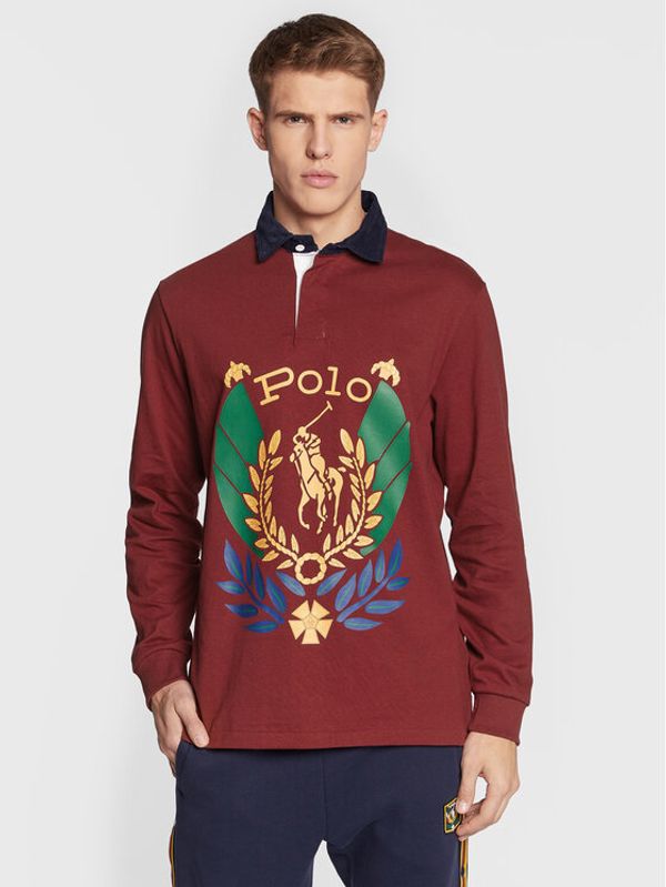 Polo Ralph Lauren Polo Ralph Lauren Тениска с яка и копчета 710878902001 Червен Regular Fit