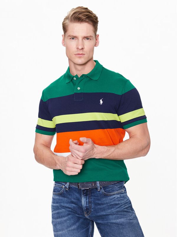 Polo Ralph Lauren Polo Ralph Lauren Тениска с яка и копчета 710890053002 Цветен Slim Fit