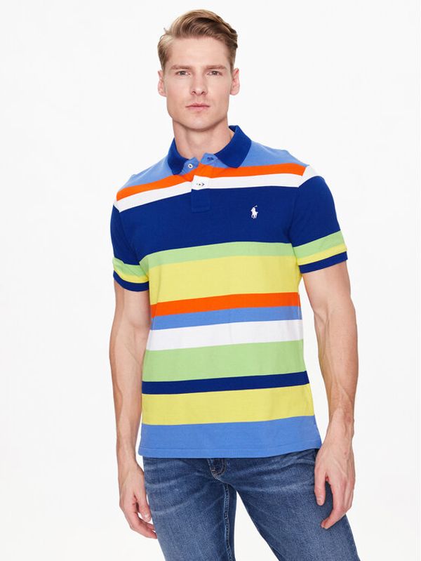 Polo Ralph Lauren Polo Ralph Lauren Тениска с яка и копчета 710890054001 Цветен Slim Fit