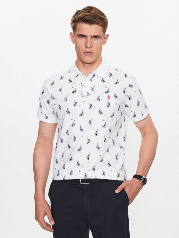 Polo Ralph Lauren Polo Ralph Lauren Тениска с яка и копчета 710909620001 Бял Regular Fit