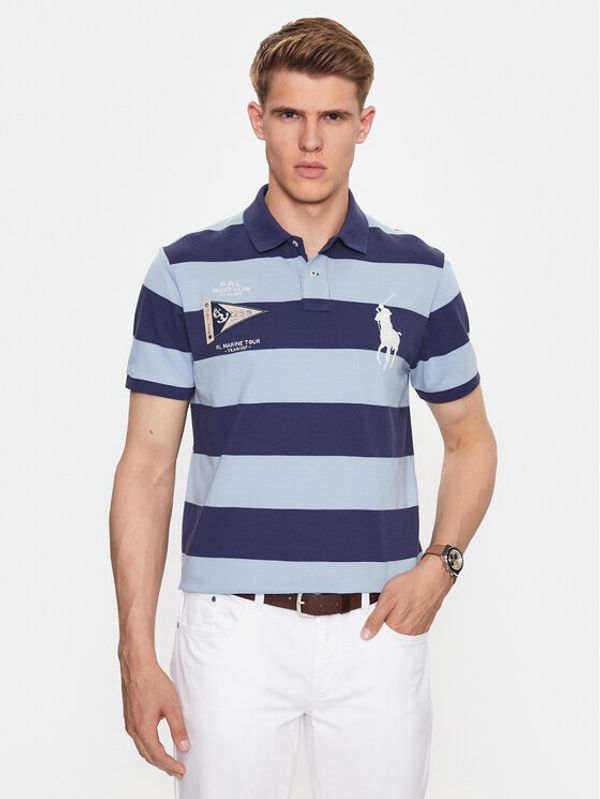 Polo Ralph Lauren Polo Ralph Lauren Тениска с яка и копчета 710910567001 Син Regular Fit