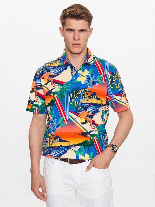 Polo Ralph Lauren Polo Ralph Lauren Тениска с яка и копчета 710911244001 Цветен Regular Fit