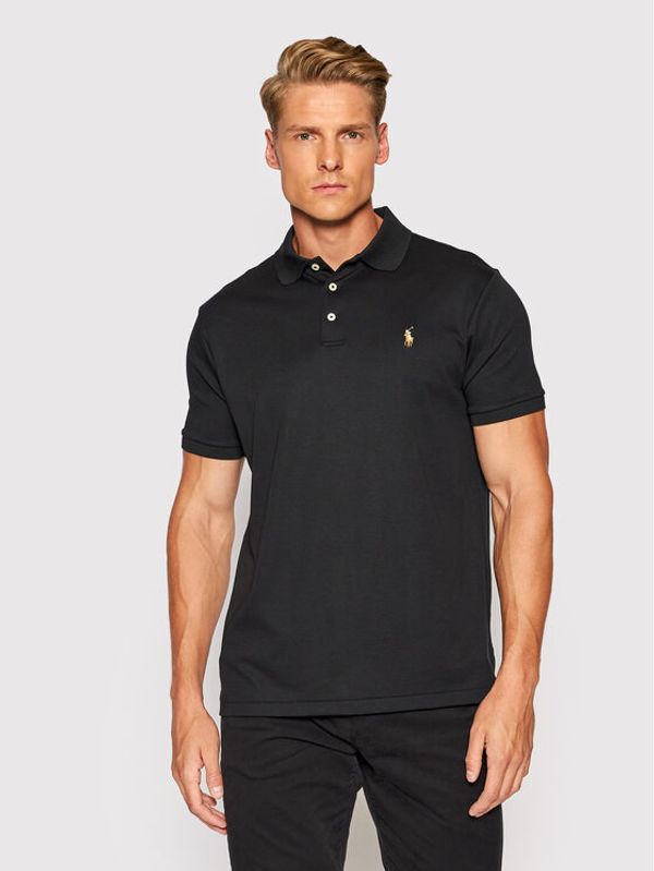 Polo Ralph Lauren Polo Ralph Lauren Тениска с яка и копчета Ssl 710713130001 Черен Slim Fit