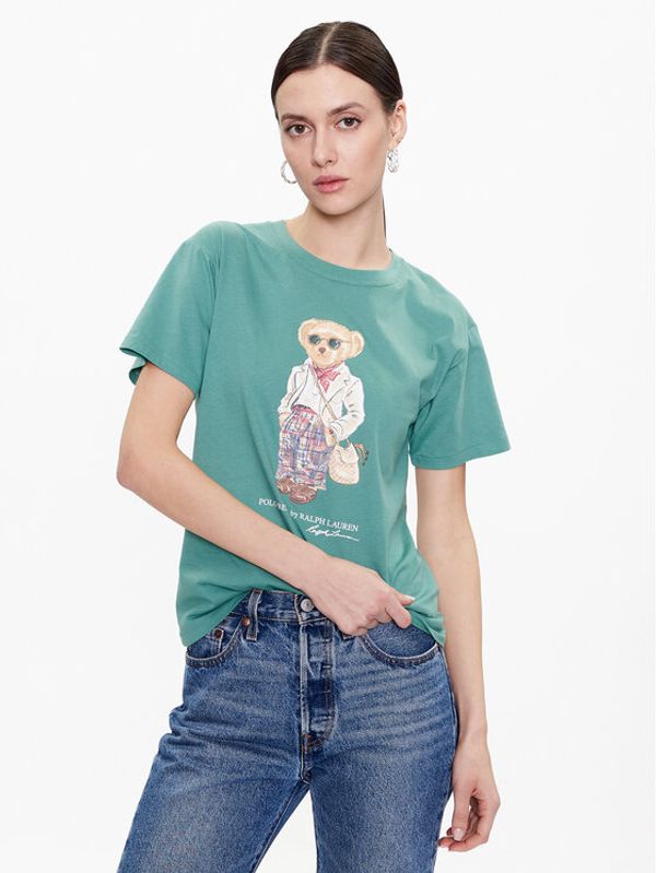 Polo Ralph Lauren Polo Ralph Lauren Тишърт 211892607001 Зелен Regular Fit