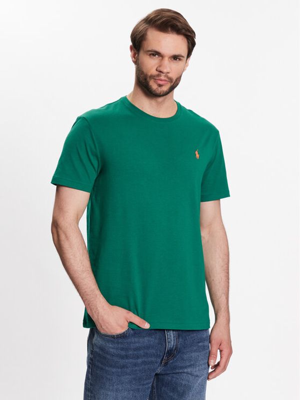 Polo Ralph Lauren Polo Ralph Lauren Тишърт 710671438291 Зелен Slim Fit