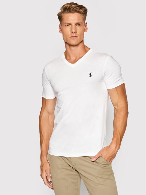 Polo Ralph Lauren Polo Ralph Lauren Тишърт 710671453008 Бял Slim Fit