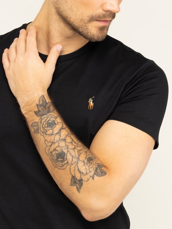 Polo Ralph Lauren Polo Ralph Lauren Тишърт 710740727 Черен Custom Slim Fit