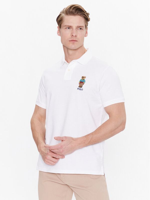 Polo Ralph Lauren Polo Ralph Lauren Тишърт 710853312018 Бял Slim Fit