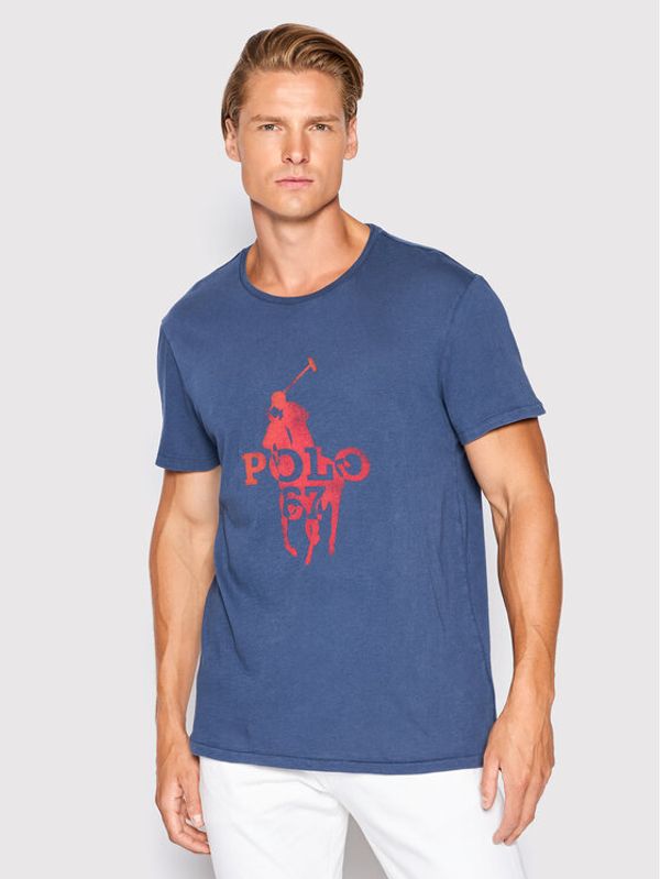 Polo Ralph Lauren Polo Ralph Lauren Тишърт 710872329005 Тъмносин Regular Fit