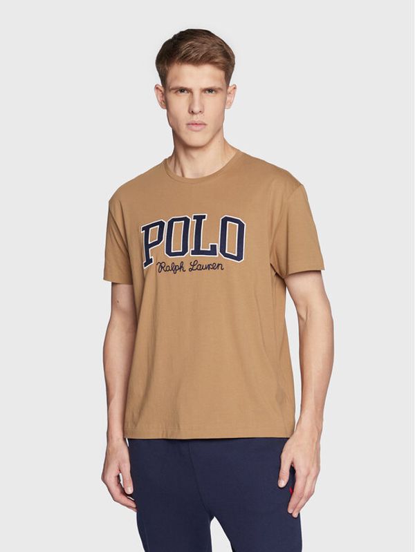 Polo Ralph Lauren Polo Ralph Lauren Тишърт 710878616006 Кафяв Classic Fit