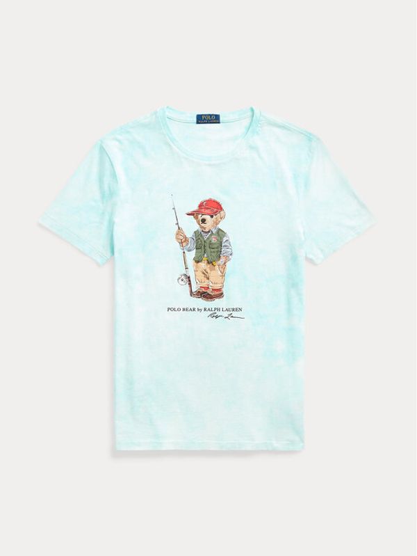 Polo Ralph Lauren Polo Ralph Lauren Тишърт 710900826001 Син Custom Slim Fit