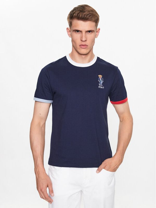 Polo Ralph Lauren Polo Ralph Lauren Тишърт 710909789001 Тъмносин Regular Fit