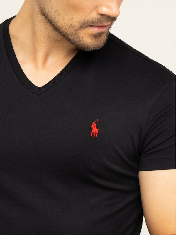 Polo Ralph Lauren Polo Ralph Lauren Тишърт Classics 710671453010 Черен Custom Slim Fit