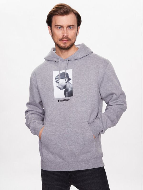 Primitive Primitive Суитшърт 2Pac P14392 Сив Regular Fit