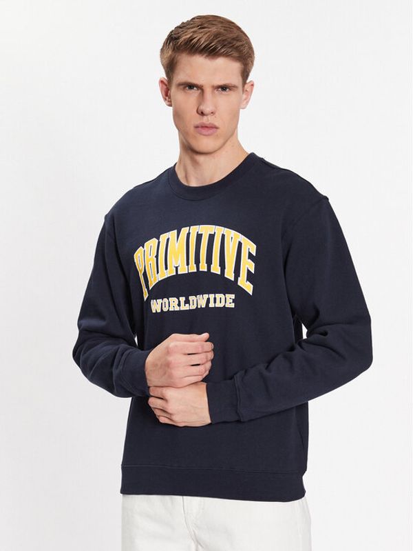 Primitive Primitive Суитшърт Collegiate Worldwide PAPSP2315 Тъмносин Regular Fit