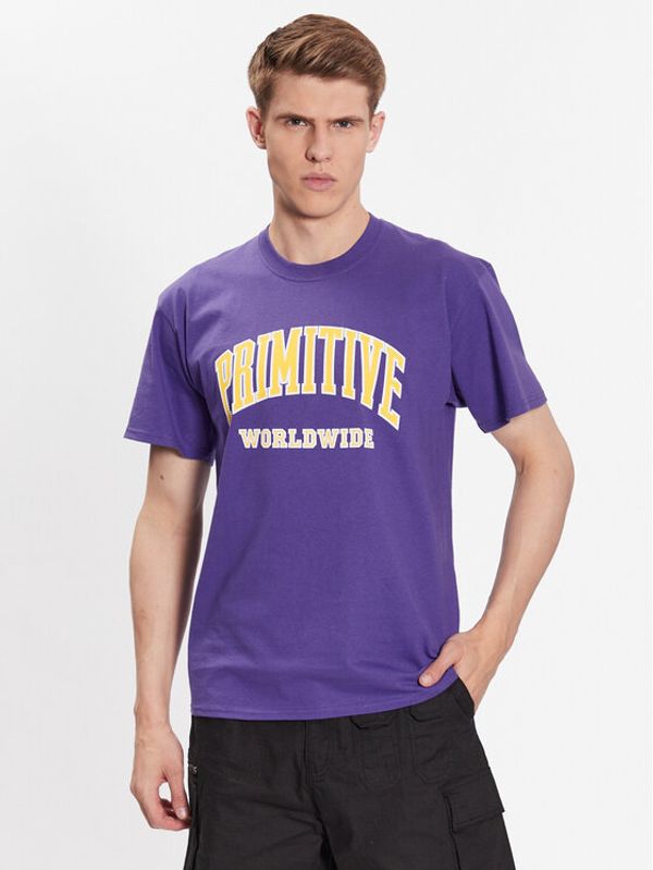 Primitive Primitive Тишърт Collegiate Worldwide PAPSP2312 Виолетов Regular Fit