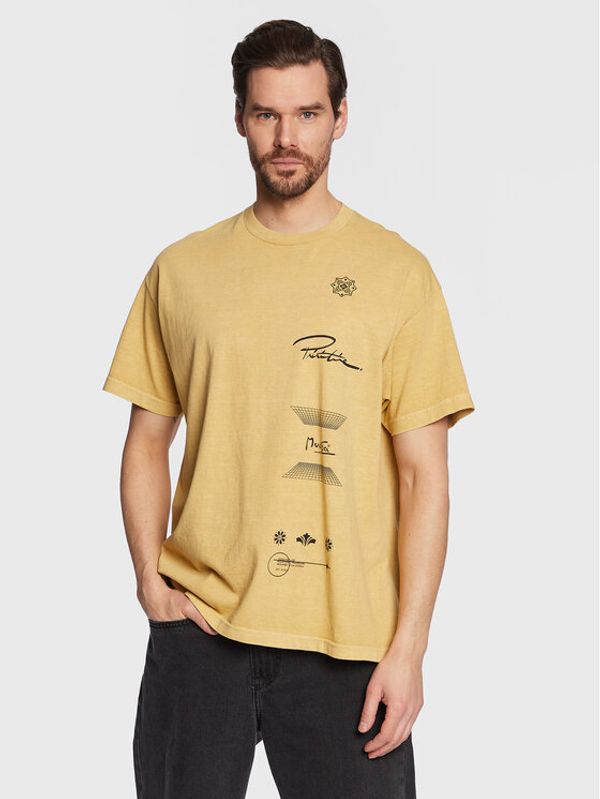 Primitive Primitive Тишърт P12678 Жълт Regular Fit