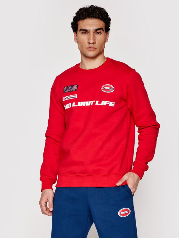 PROSTO. PROSTO. Суитшърт KLASYK Crewneck Drift 1011 Червен Regular Fit