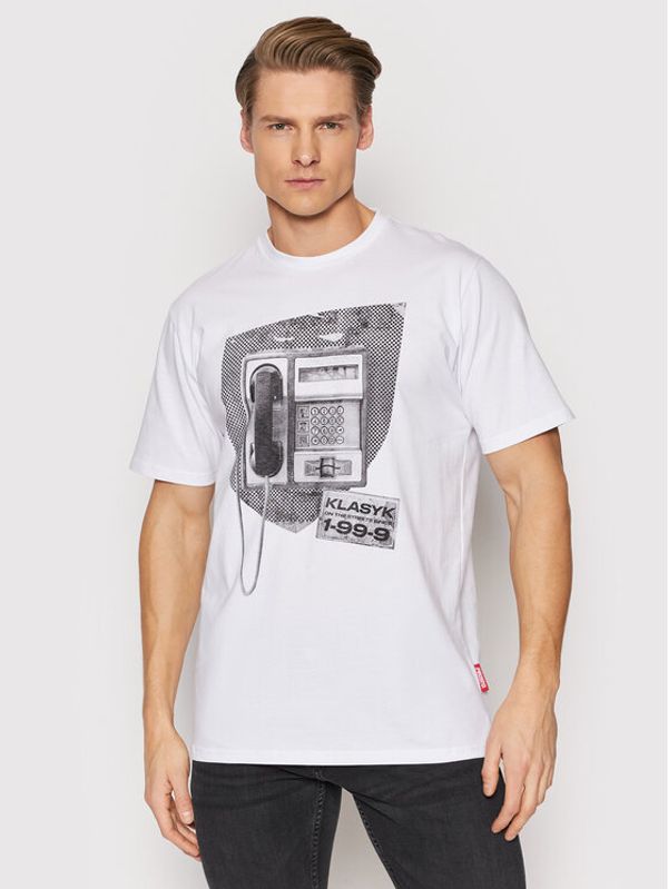 PROSTO. PROSTO. Тишърт KLASYK Callme 1061 Бял Regular Fit