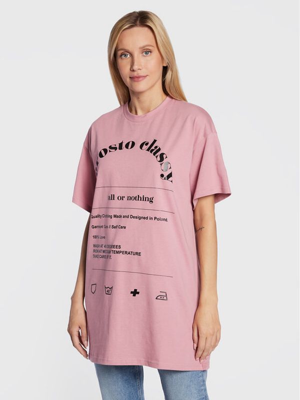 PROSTO. PROSTO. Тишърт KLASYK Chero 1273 Розов Relaxed Fit