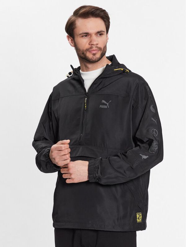 Puma Puma Анорак STAPLE 539826 Черен Relaxed Fit