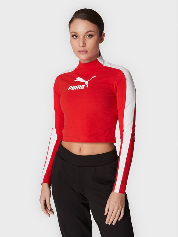 Puma Puma Блуза T7 537065 Червен Slim Fit