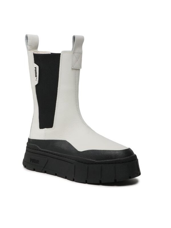 Puma Puma Боти тип челси Mayze Stack Chelsea Wns 386272 01 Бял