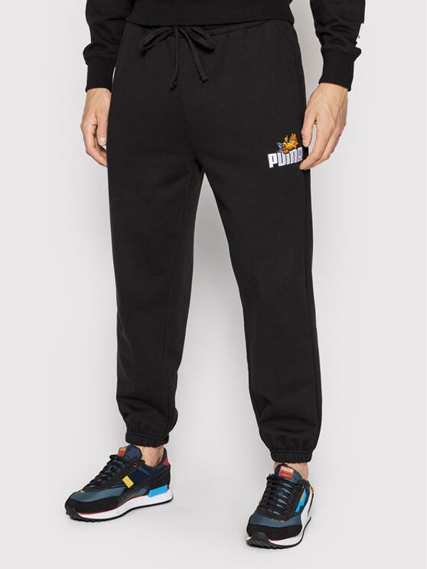Puma Puma Долнище анцуг GARFIELD 534436 Черен Regular Fit