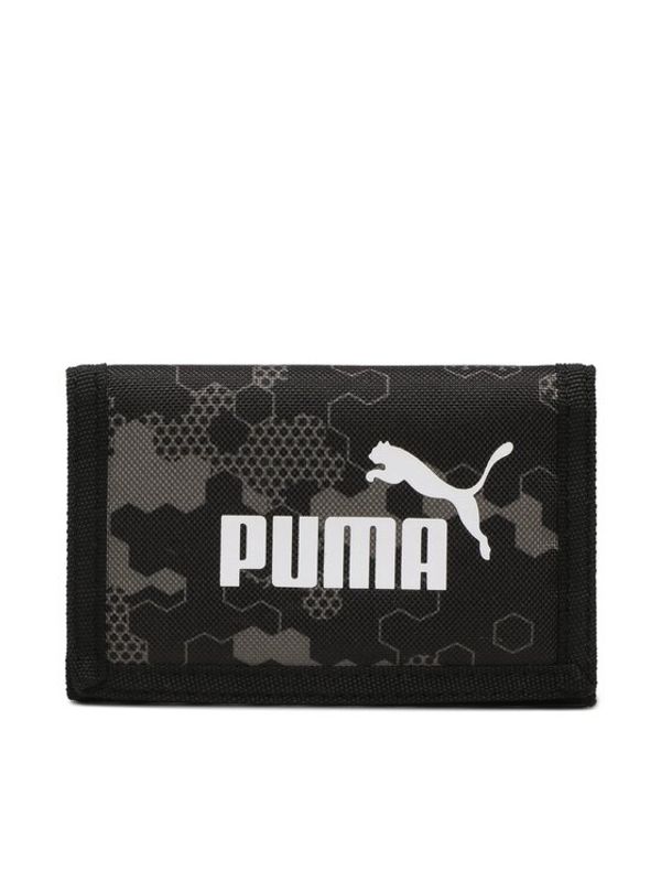 Puma Puma Голям мъжки портфейл Phase Aop Wallet 078964 10 Черен