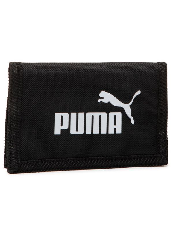 Puma Puma Голям мъжки портфейл Phase Wallet 075617 01 Черен