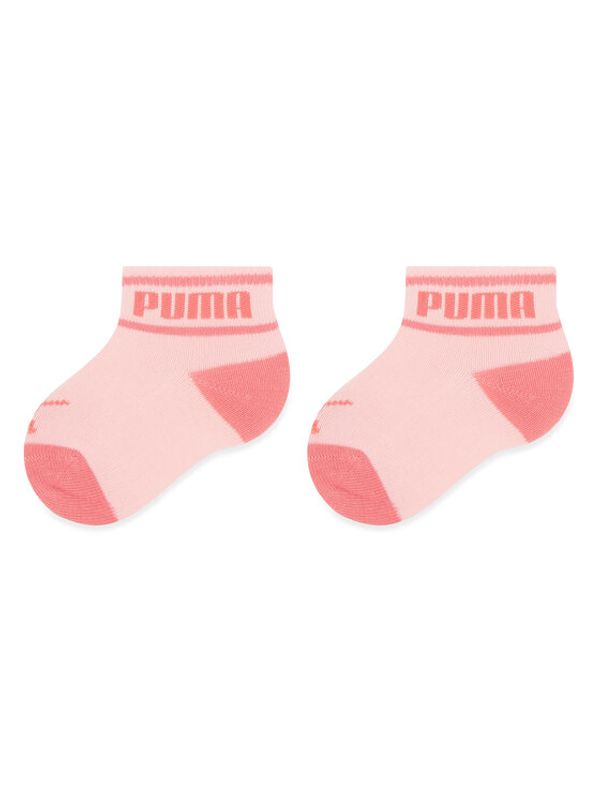Puma Puma Комплект 2 чифта дълги чорапи детски Baby Wording Sock 2P 935479 Розов