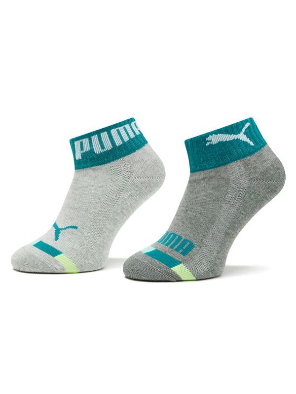 Puma Puma Комплект 2 чифта дълги чорапи детски Kids Seasonal Quarter 2P 938007 Сив