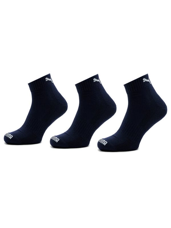 Puma Puma Комплект 2 чифта дълги чорапи мъжки Cushioned Quarter 3P Unisex 907943 Тъмносин